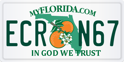 FL license plate ECRN67