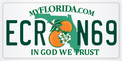 FL license plate ECRN69