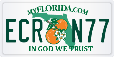 FL license plate ECRN77