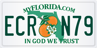 FL license plate ECRN79