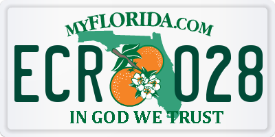 FL license plate ECRO28