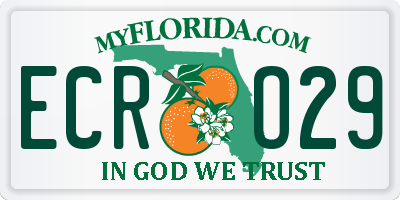FL license plate ECRO29