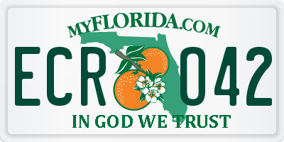 FL license plate ECRO42