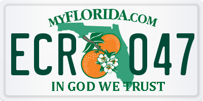 FL license plate ECRO47