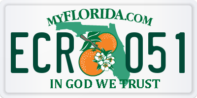 FL license plate ECRO51