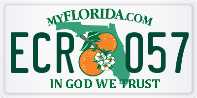 FL license plate ECRO57