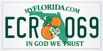 FL license plate ECRO69