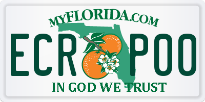 FL license plate ECRP00