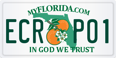 FL license plate ECRP01