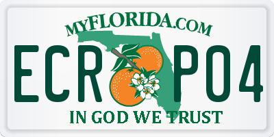 FL license plate ECRP04