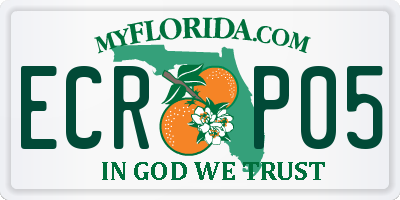 FL license plate ECRP05