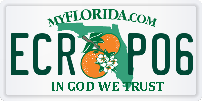 FL license plate ECRP06