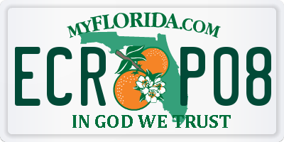FL license plate ECRP08