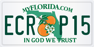FL license plate ECRP15