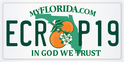 FL license plate ECRP19