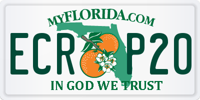 FL license plate ECRP20