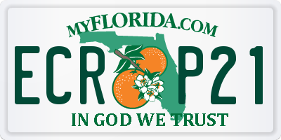 FL license plate ECRP21
