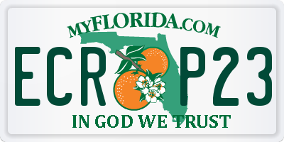 FL license plate ECRP23