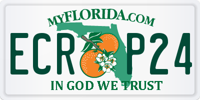 FL license plate ECRP24