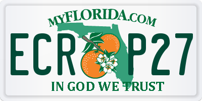 FL license plate ECRP27