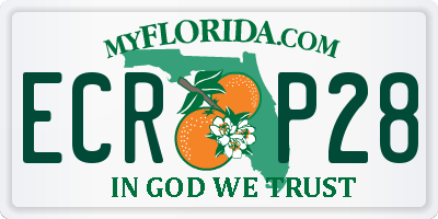 FL license plate ECRP28