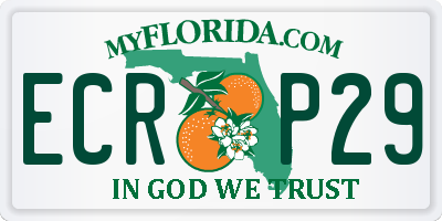 FL license plate ECRP29