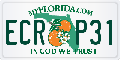 FL license plate ECRP31