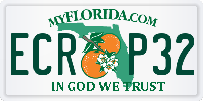 FL license plate ECRP32