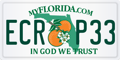 FL license plate ECRP33