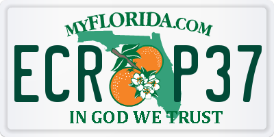 FL license plate ECRP37