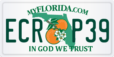 FL license plate ECRP39