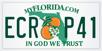 FL license plate ECRP41