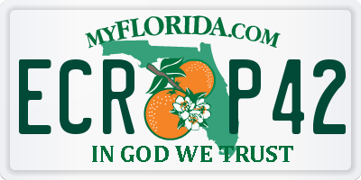 FL license plate ECRP42