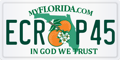 FL license plate ECRP45