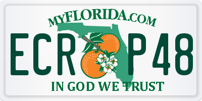 FL license plate ECRP48