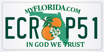 FL license plate ECRP51