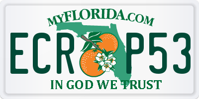 FL license plate ECRP53