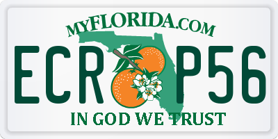 FL license plate ECRP56