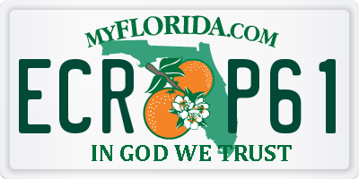 FL license plate ECRP61