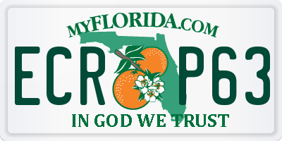 FL license plate ECRP63