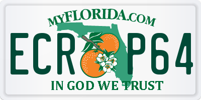 FL license plate ECRP64