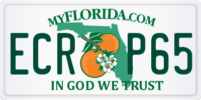 FL license plate ECRP65