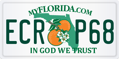FL license plate ECRP68
