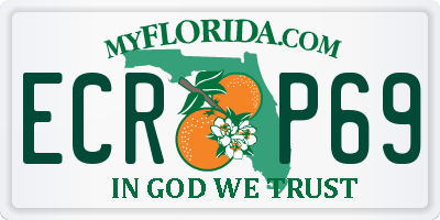 FL license plate ECRP69