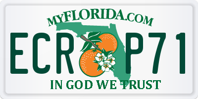 FL license plate ECRP71
