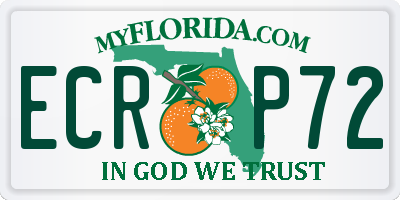 FL license plate ECRP72