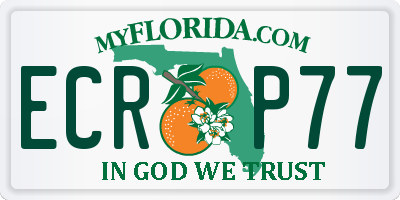 FL license plate ECRP77