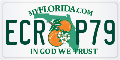 FL license plate ECRP79