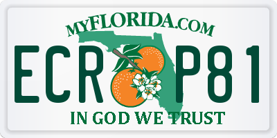 FL license plate ECRP81