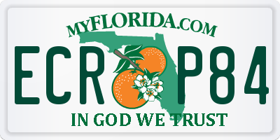 FL license plate ECRP84